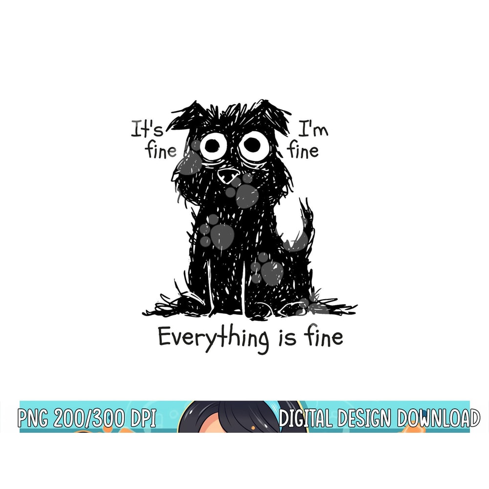 Funny Dog It s Fine I m Fine Everything Is Fine Pet Graphic png, sublimation copy.jpg