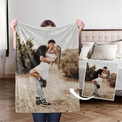 Custom Photo Blanket, Family Photo Collage Blanket, Personalized Photo Blanket, Mother's Day Gift, Grandma Blanket, Pers