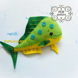 Felt sea animals patterns, Felt fish pattern, Felt toy patterns, Felt pattern PDF, Sea creatures pattern