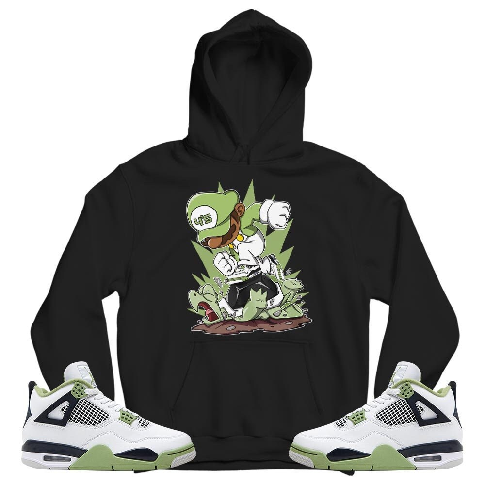 Game Crazy Unisex Sneaker Shirt Match Retro Oil Green 4s Tee, Jordan 4 Oil Green T-Shirt, Hoodie, Sweatshirt - 3.jpg