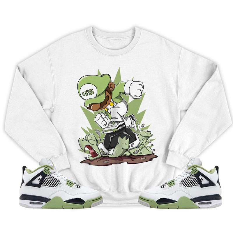 Game Crazy Unisex Sneaker Shirt Match Retro Oil Green 4s Tee, Jordan 4 Oil Green T-Shirt, Hoodie, Sweatshirt - 5.jpg