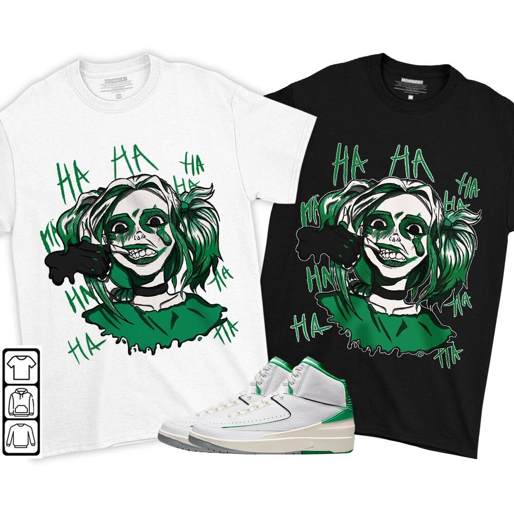 Harley Quinn Unisex Sneaker Shirt Match Lucky Green 2s Tee, Jordan 2 Lucky Green T-Shirt, Hoodie, Sweatshirt - 1.jpg