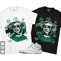 harley quinn unisex sneaker shirt match lucky green 2s tee, jordan 2 lucky green t-shirt, hoodie, sweatshirt