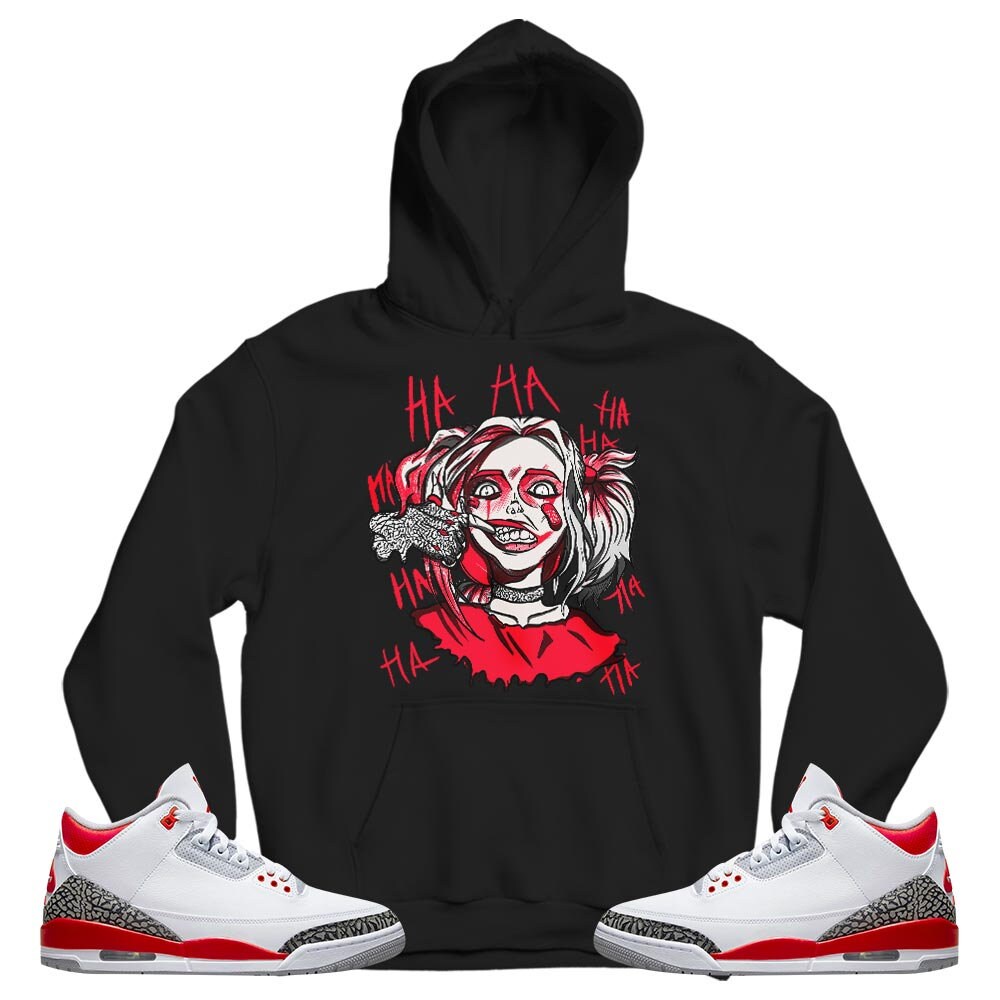 Harley Quinn Unisex Sneaker Shirt Match Fire Red 3s Tee, Jordan 3 Retro Fire Red T-Shirt, Hoodie, Sweatshirt - 3.jpg