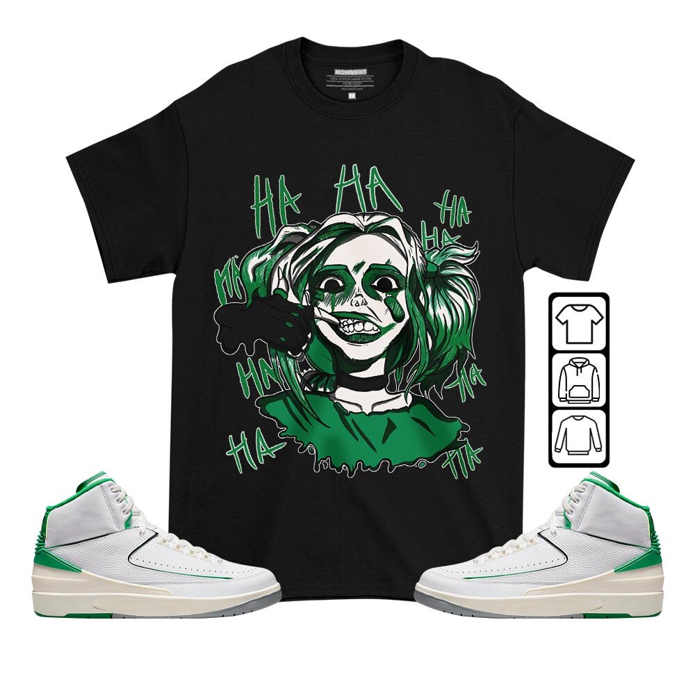Harley Quinn Unisex Sneaker Shirt Match Lucky Green 2s Tee, Jordan 2 Lucky Green T-Shirt, Hoodie, Sweatshirt - 2.jpg