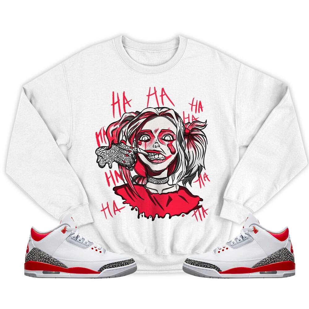 Harley Quinn Unisex Sneaker Shirt Match Fire Red 3s Tee, Jordan 3 Retro Fire Red T-Shirt, Hoodie, Sweatshirt - 5.jpg
