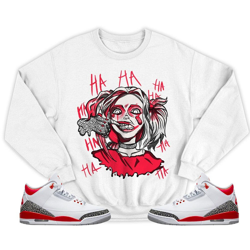 Harley Quinn Unisex Sneaker Shirt Match Fire Red 3s Tee, Jordan 3 Retro Fire Red T-Shirt, Hoodie, Sweatshirt - 5.jpg