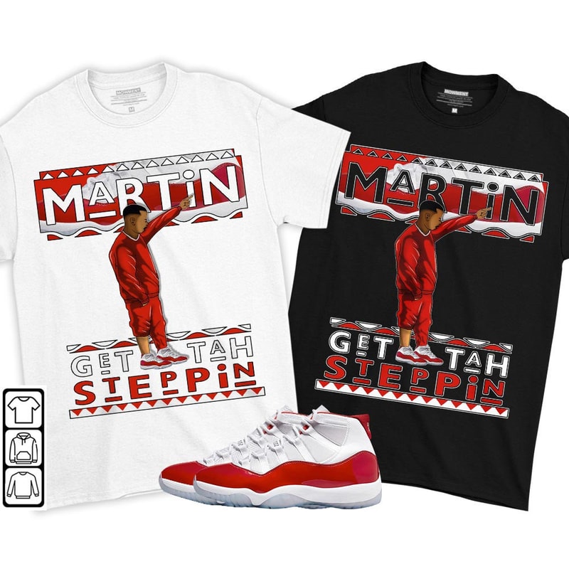 Martin Tv Got Em Unisex Sneaker Shirt Match Cherry 11s Tee, Jordan 11 Retro Cherry T-Shirt, Hoodie, Sweatshirt - 1.jpg