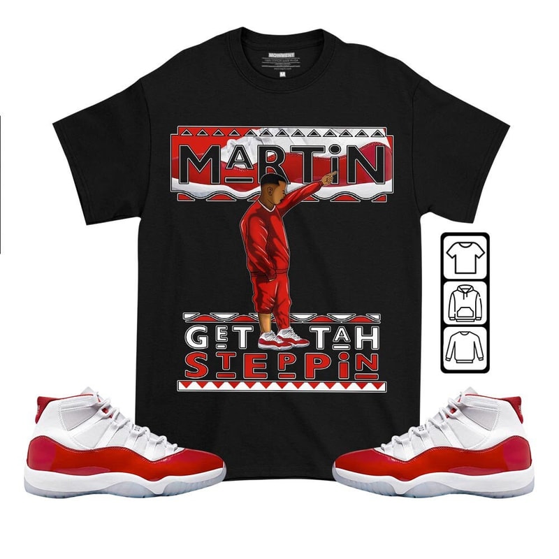 Martin Tv Got Em Unisex Sneaker Shirt Match Cherry 11s Tee, Jordan 11 Retro Cherry T-Shirt, Hoodie, Sweatshirt - 2.jpg