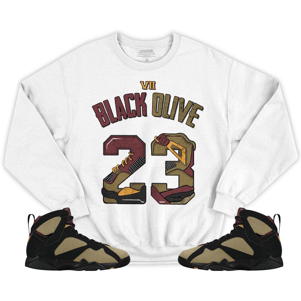 Number 23 Dirty Unisex Sneaker Shirt Match Black Cherrywood 7s Tee, Jordan 7 Black Olive T-Shirt, Hoodie, Sweatshirt - 5.jpg