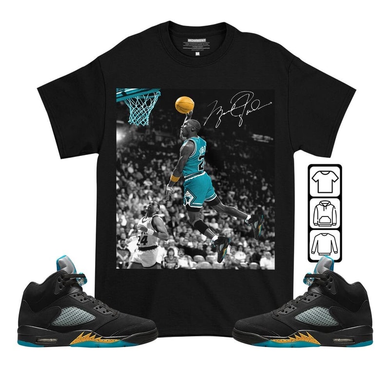 Number 23 Goat Unisex Sneaker Shirt Match 2023 Retro Aqua 5s Tee, Jordan 5 Aqua T-Shirt, Hoodie, Sweatshirt - 2.jpg