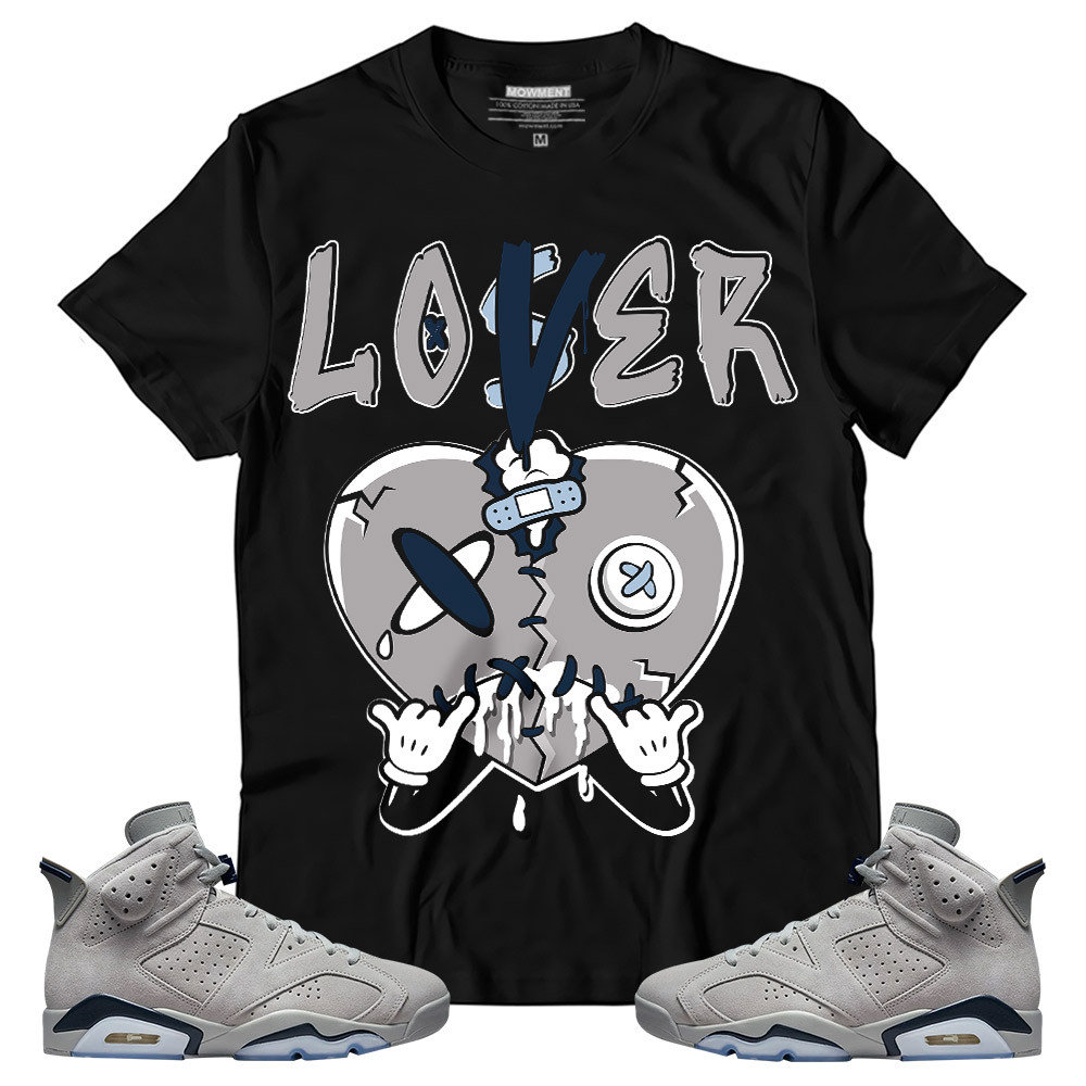 Shirt To Match Jordan 6 Retro Georgetown - Loser Lover Heart Dripping - Georgetown 6s Gifts Unisex Matching T-Shirt - 2.jpg
