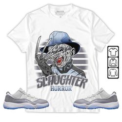 slaughter to prevail unisex sneaker shirt match cement grey 11s tee, jordan 11 low cement grey t-shirt, hoodie, sweatshi