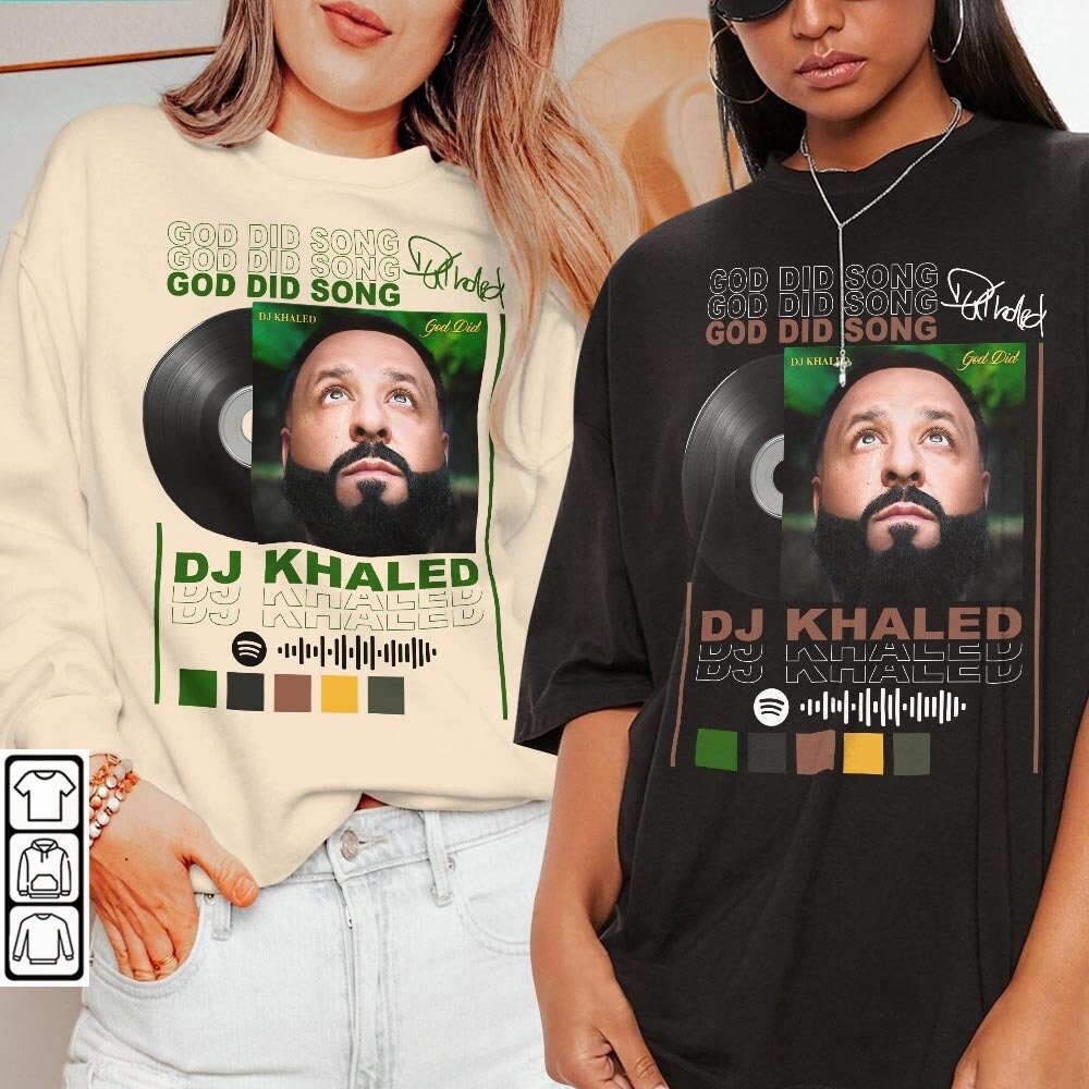Dj Khaled Rap Shirt, GOD DID Song 90s Y2K Merch Vintage Hiphop Sweatshirt, Dj Khaled Retro Unisex Gift Bootleg Hoodie Rap0507DK - 2.jpg
