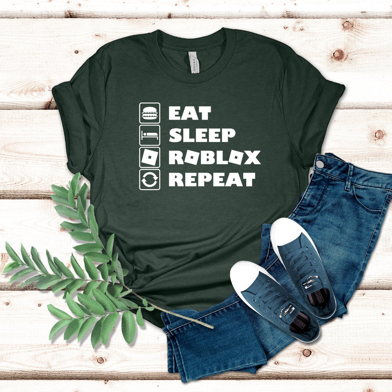 Eat Sleep Roblox Repeat Shirt, Shirt for Him, Gift for Him, Gamer Shirt, Eat Sleep Repeat Shirt, Roblox Shirt, Summer Holiday Gift - 2.jpg