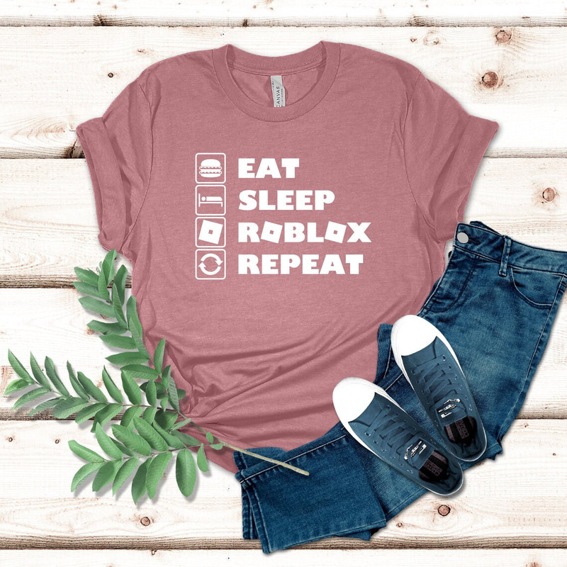 Eat Sleep Roblox Repeat Shirt, Shirt for Him, Gift for Him, Gamer Shirt, Eat Sleep Repeat Shirt, Roblox Shirt, Summer Holiday Gift - 5.jpg