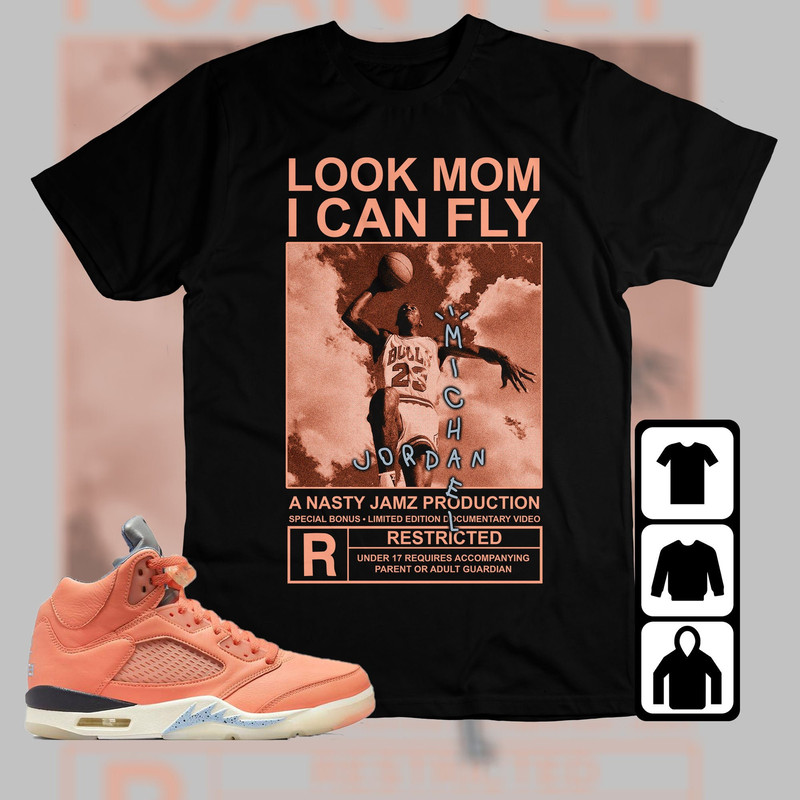 Jordan 5 DJ Khaled Crimson Bliss Unisex T-Shirt, Tee, Sweatshirt, Hoodie, MJ Can Fly, Shirt To Match Sneaker - 1.jpg