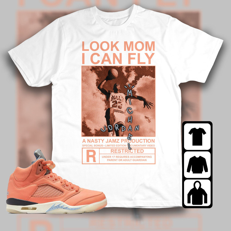 Jordan 5 DJ Khaled Crimson Bliss Unisex T-Shirt, Tee, Sweatshirt, Hoodie, MJ Can Fly, Shirt To Match Sneaker - 2.jpg