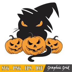 Halloween Witch Vibes Pumpkin Svg, Png,Black Cat Pumpkin Halloween Png, Its The Most Wonderful Time Of The Year Png, Vin