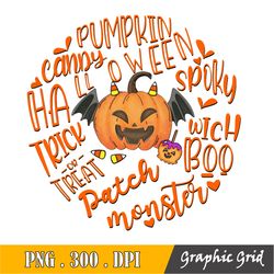 Halloween Pumpkin Sublimation Png,Halloween Png, Cute Pumpkin Png, Wicked Cute Halloween Sublimation Png, Retro Hallowee