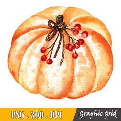 Pumpkin Fall Floral Png For Sublimation, Retro Fall, Autumn Png, Floral Thanksgiving. Commercial Use, Digital File