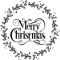 Merry Christmas - round frame all black.png