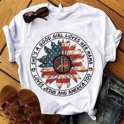 american girl png,she's a good girl,she's loves her mama,loves jesus and america too, fourth of july png, patriotic girl