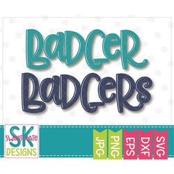 badger, badgers, svg, dxf, eps, png, jpg, htv, heat transfer vinyl, cricut explore, silhouette cameo, sports, football,