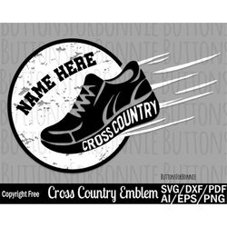 cross country svg, running svg, track and field svg, shoe, template, emblem, logo, school, cutting file, iron on, cross