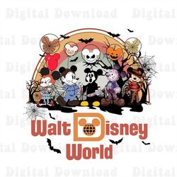 mickey horror friend character png, mickey funny balloon halloween png, spooky season png