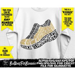 cross country svg, track and field svg, back of shirt svg, team members svg, cut file, runner shirt design, cricut, silh