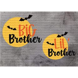 Brother halloween svg, bats svg, boy halloween svg, baby halloween svg, halloween svg files, moon svg, svg files for cri