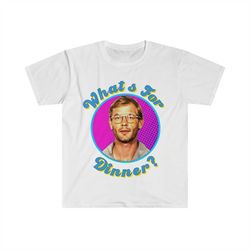 jeffery dahmer what's for dinner funny meme t shirt