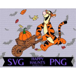 autumn tigger svg, easy cut file for cricut, layered by colour