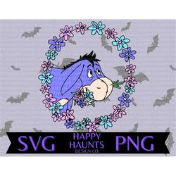 eeyore svg, easy cut file for cricut, layered by colour