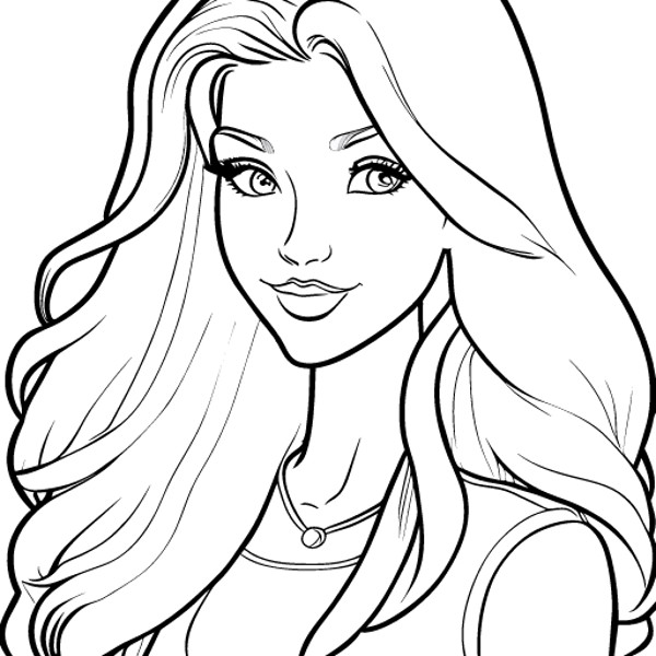 Barbie Doll Coloring Book For Girls 1 Inspire Uplift