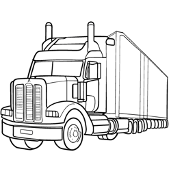 Truck Coloring Page For Boys 2