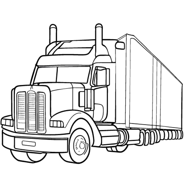Coloring Pages Of Trucks For Boys Hand Drawn Monster Truck Coloring