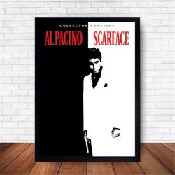 scarface movie poster canvas wall art home decor (no frame)
