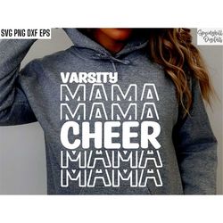 varsity cheer mama | cheerleading svgs | cheerleader shirt png | cheer mom svgs | cheerleading tshirt designs | cheer sq