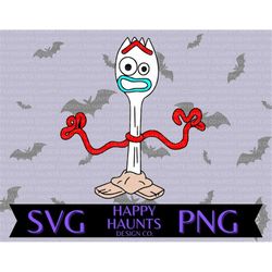 forky svg, easy cut file for cricut, layered by colour