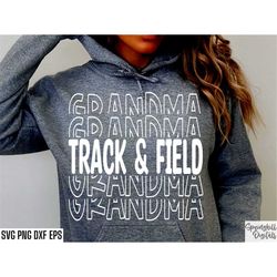 track and field grandma | cross country svgs | sports cut files | running quote | t-shirt designs | high school track |