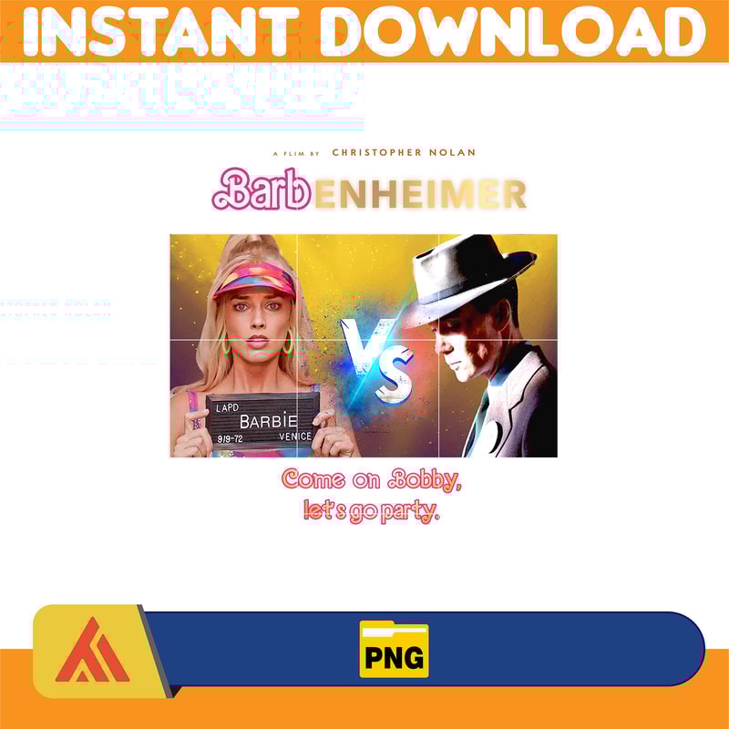 Barb PNG, Come on Barb lets go party,pink doll Png , Girl Png, Sticker Clipart, Files for Cricut , PNG Decal, Barb movie (1).jpg