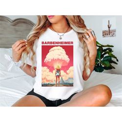 barbenheimer shirt, the destroyer of world tee, pink t-shirt, barbenheimer hoodie, barbenheimer sweatshirt, funny movie