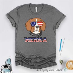 beagle gift, beagle shirt, patriotic beagle t shirt, love beagles, pet beagle dog, july 4th t-shirt, funny american dog