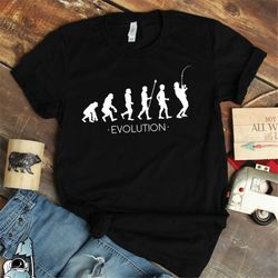 fishing shirt, fishing gift, evolution of a fisherman, fish shirt, fisher gift, fishing t-shirt, going fishing, dad gift