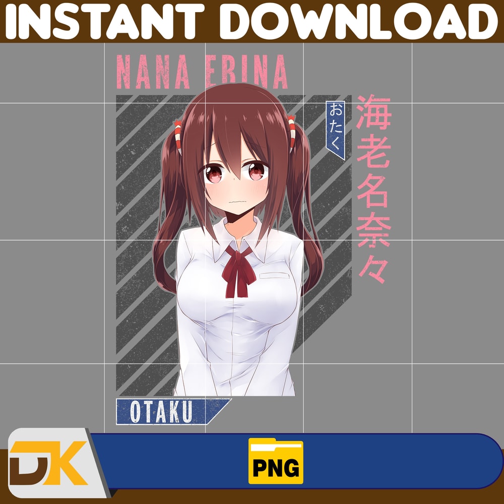 Nana Ebina Png, Anime Png, Japanese Png, Anime Silhouette Png, Anime Character, Anime Vector Files (6).jpg