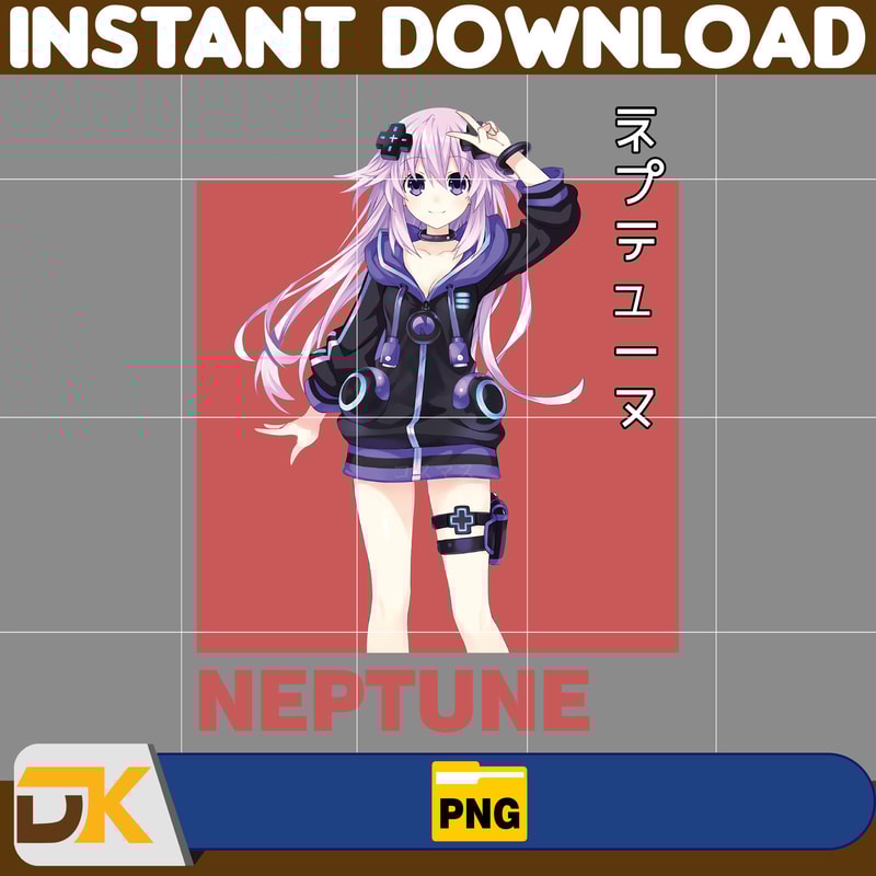 Neptune Png, Anime Png, Japanese Png, Anime Silhouette Png, Anime Character, Anime Vector Files (6).jpg