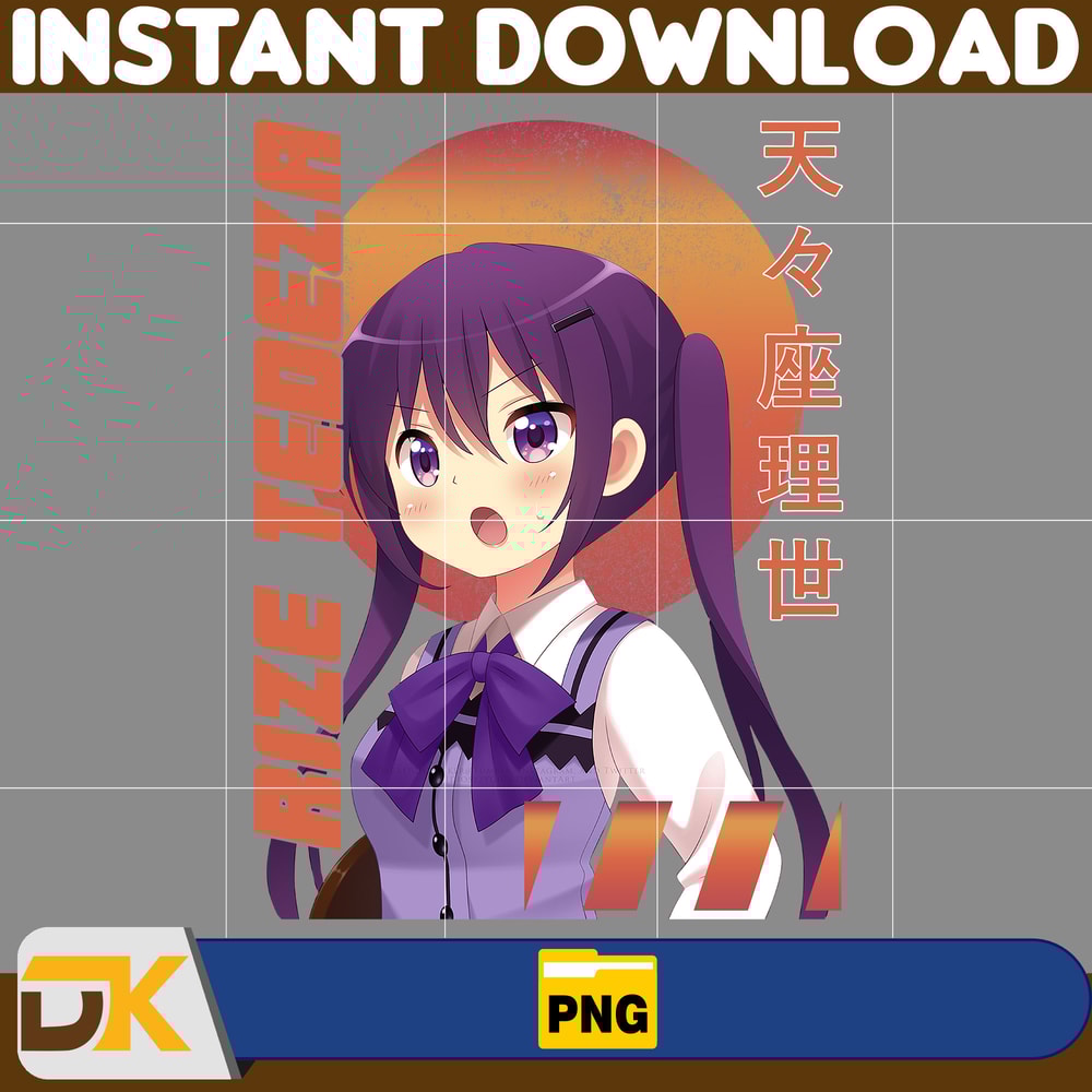 Rize Tedeza Png, Anime Png, Japanese Png, Anime Silhouette Png, Anime Character, Anime Vector Files (14).jpg