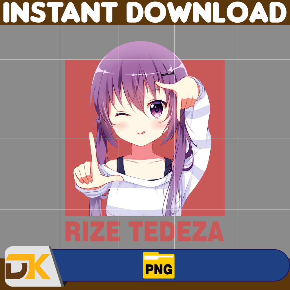 Rize Tedeza Png, Anime Png, Japanese Png, Anime Silhouette Png, Anime Character, Anime Vector Files (24).jpg